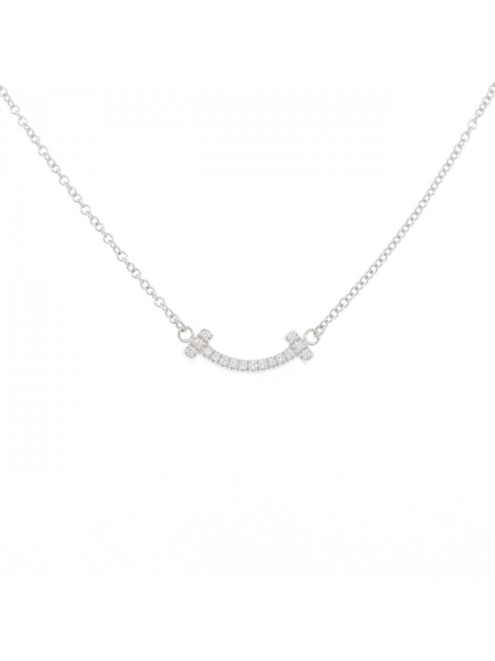 Tiffany & Co T Smile Mini Necklace
